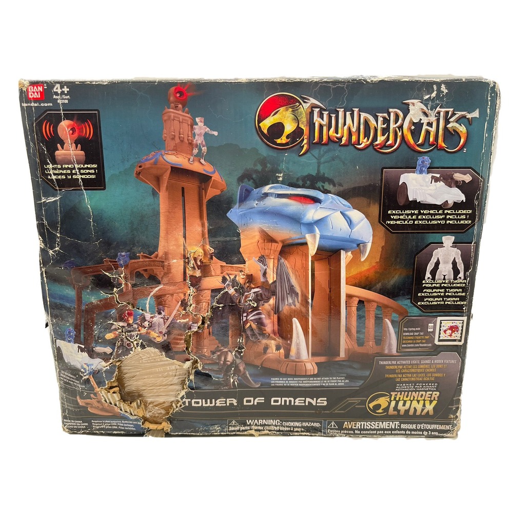 Bandai ThunderCats Tower of Omens Playset 33100 ThunderLynx Tygra Figure Vehicle